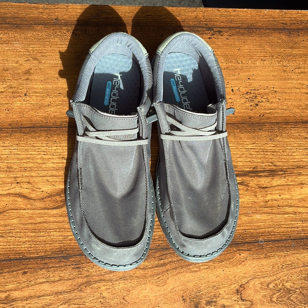 Mens Hey Dude Wally Adventure Shoes: Carbon